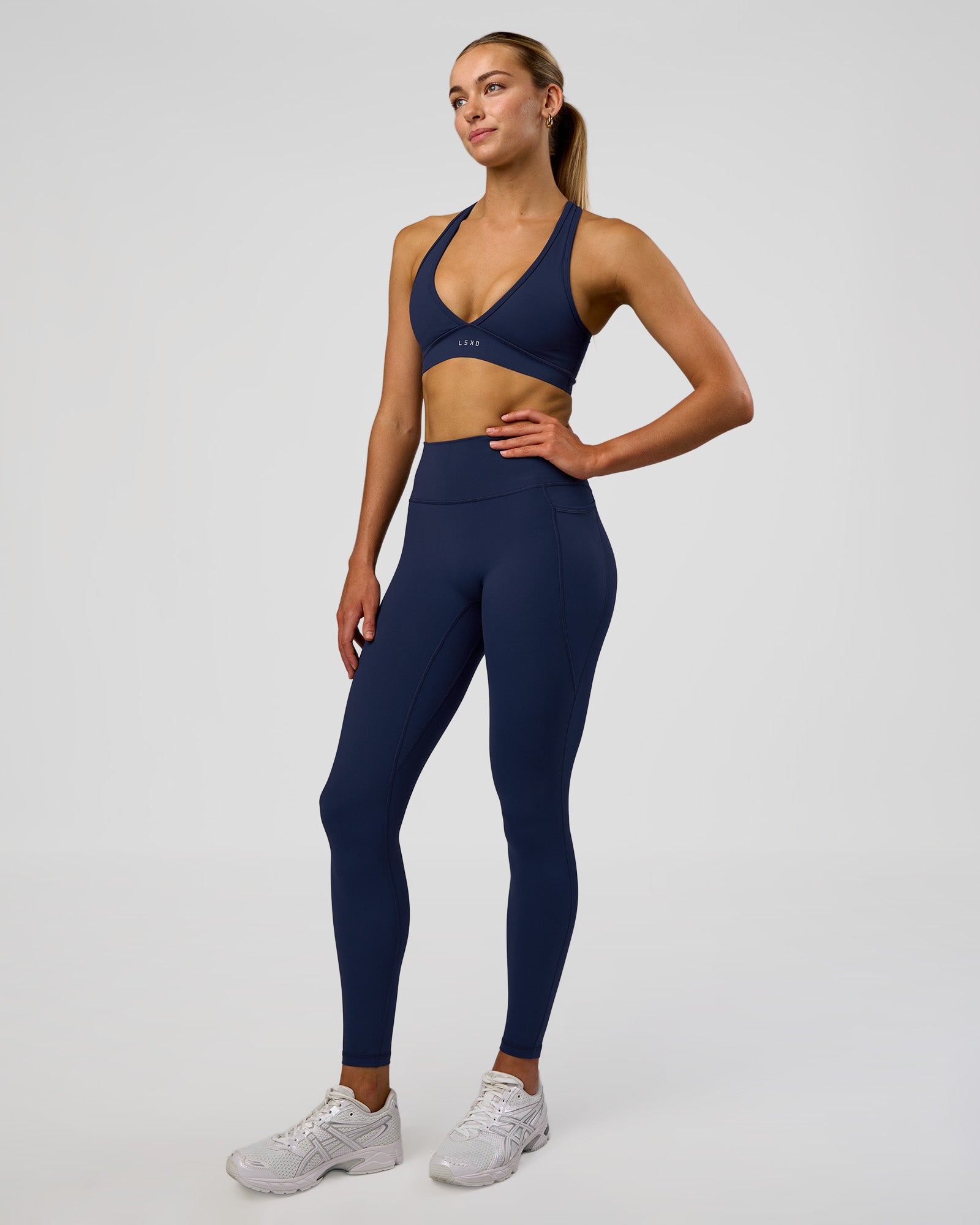 LSKD FUSION ULTRA HIGH-RISE FULL LENGTH LEGGING POCKETS - FUTURE NAVY - image 1