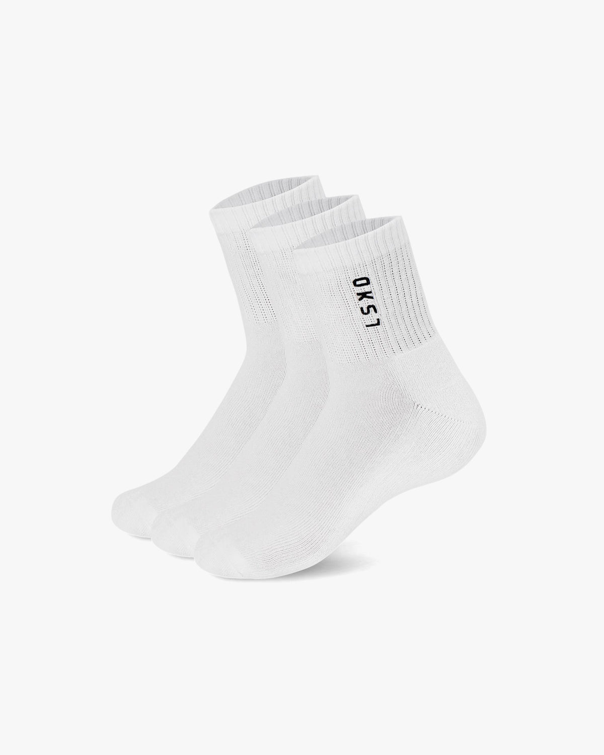SIGNAL QUARTER SOCKS 3 PACK 2.0 - WHITE-BLACK