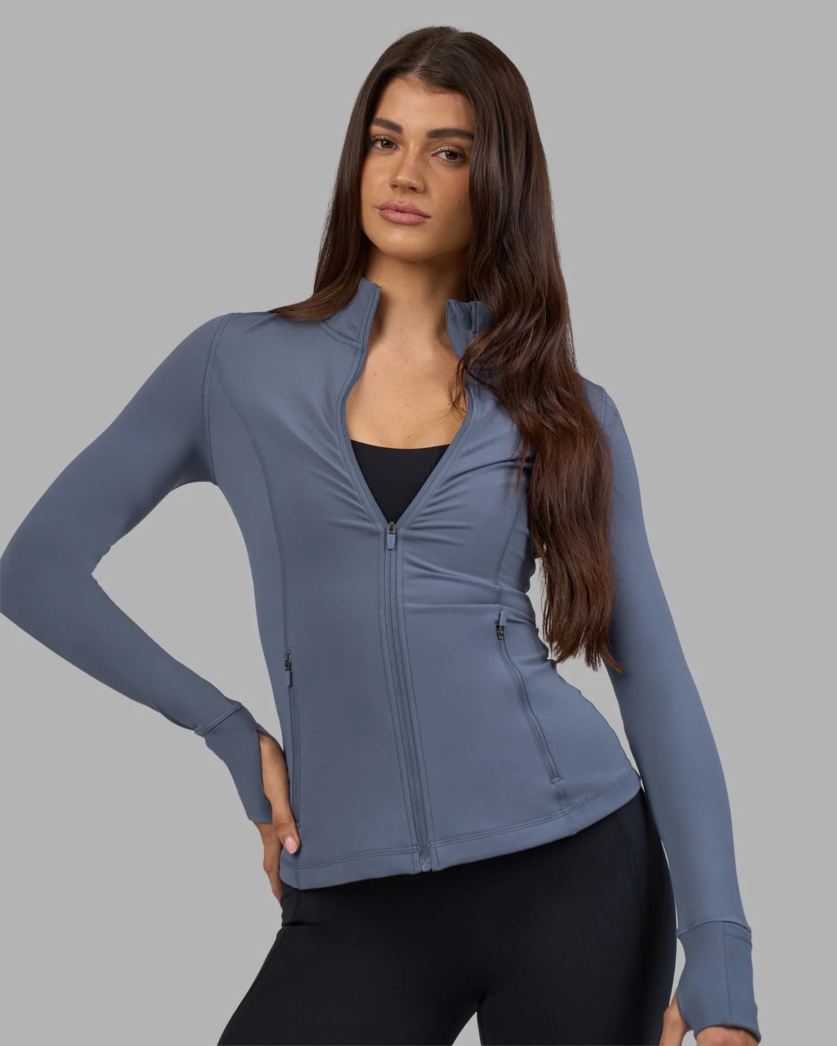 STRIDE ZIP THROUGH JACKET NIGHT SHADOW