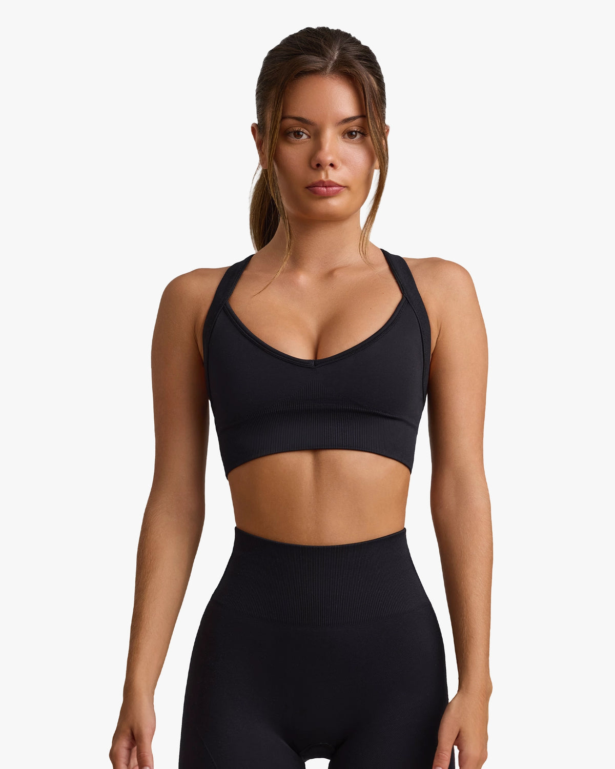SUPER SCULPT SUMMER SERIES CROP TOP BLACK