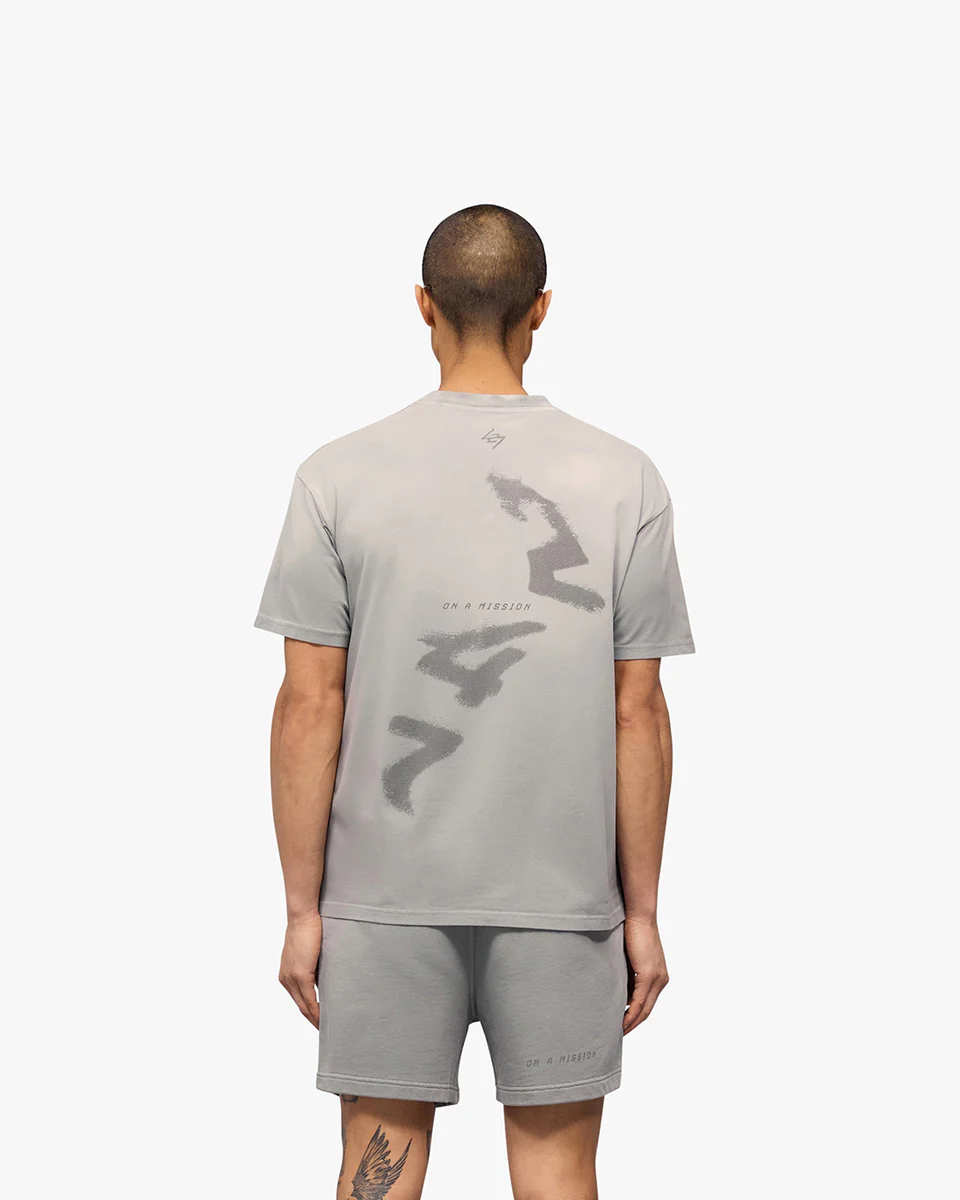 247 MOTION OVERSIZED TEE TITANIUM