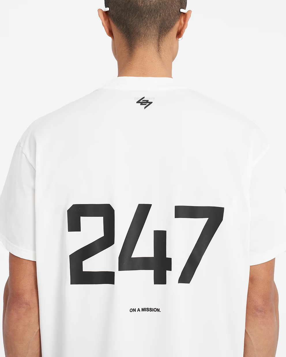 247 OVERSIZED T-SHIRT FLAT WHITE