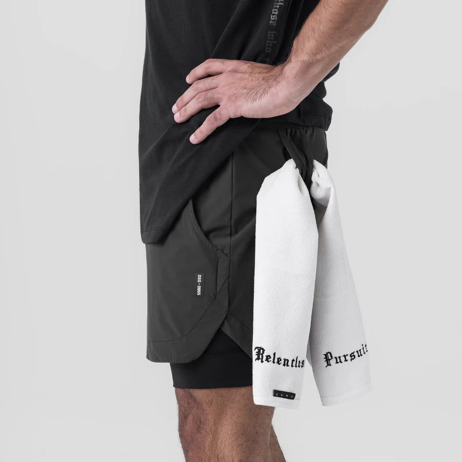 TETRA-LITE® 5" LINER SHORT-SPACE GREY "WINGS"/BLACK
