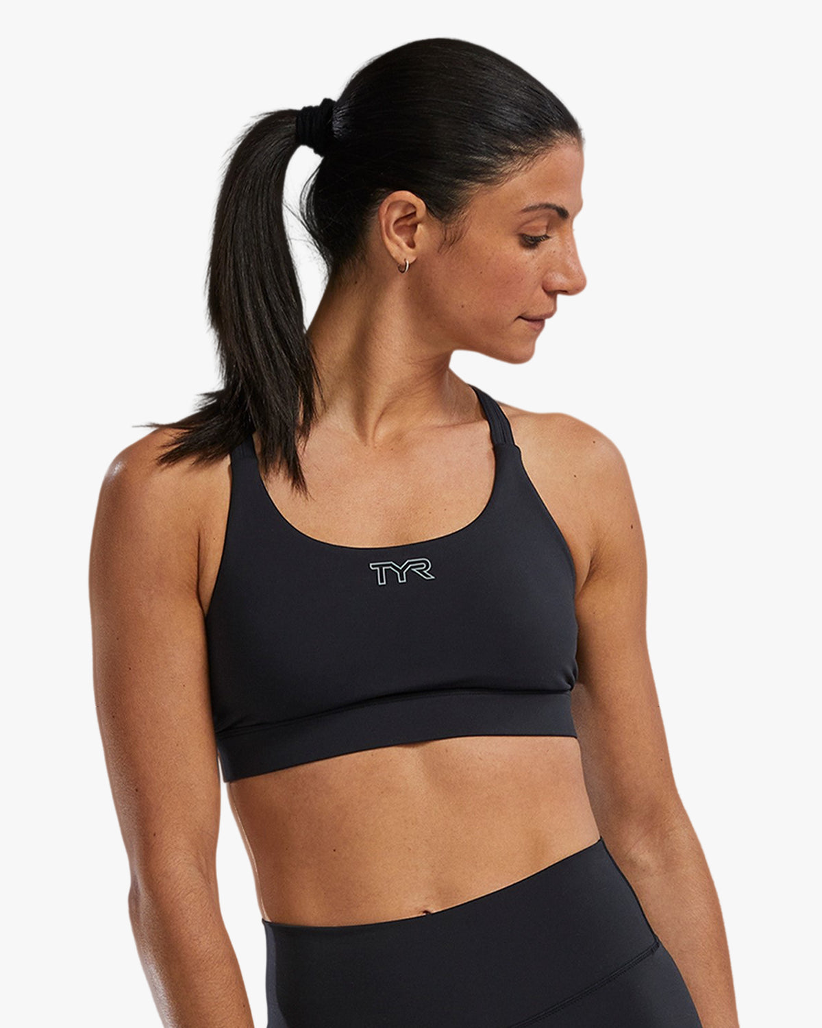 TYR LADIES CLASSIC  DUAL STRAP BRA BLACK