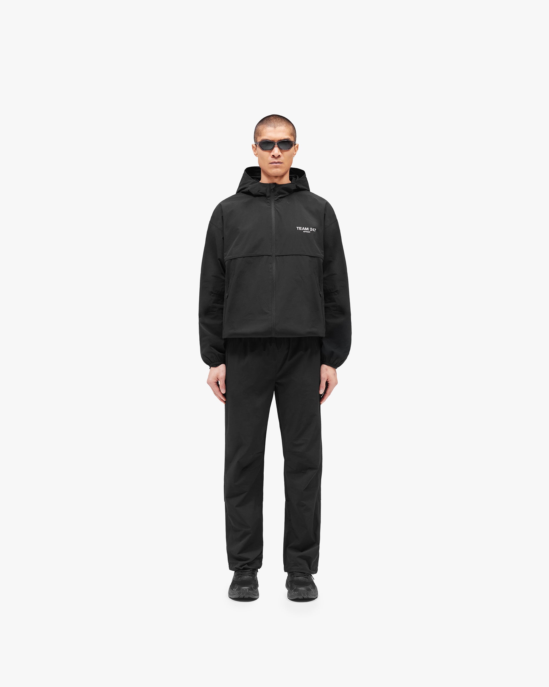 Team 247 Straight Leg Track Pant - Jet Black - Image 5