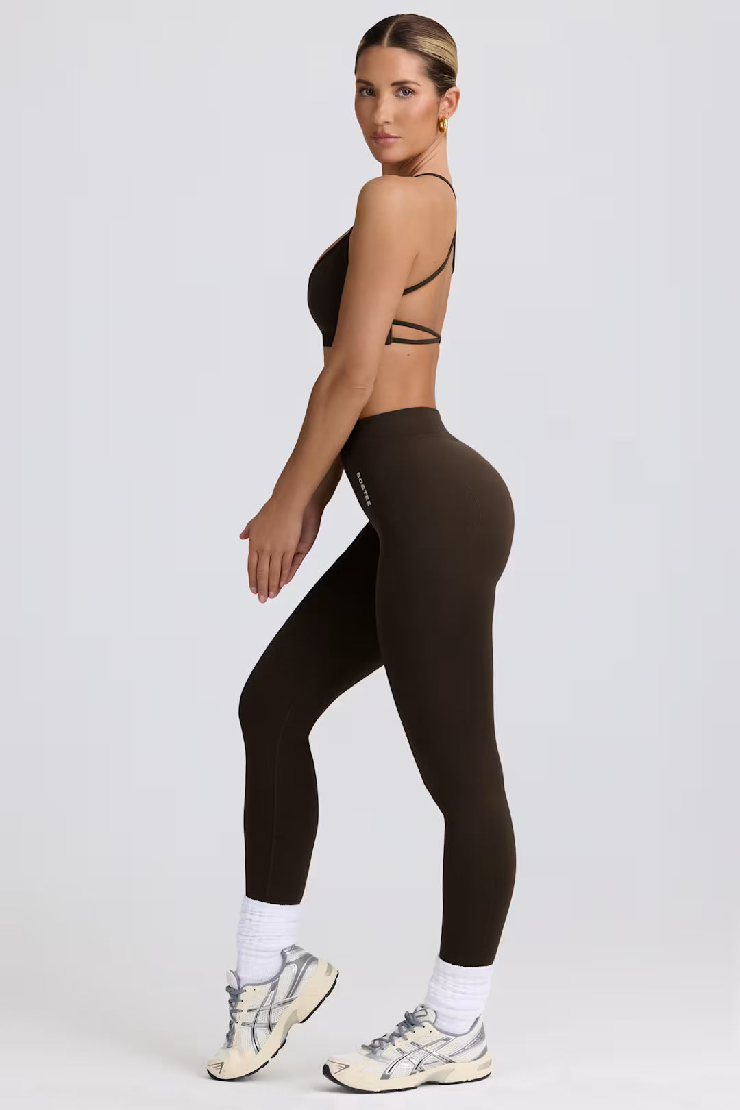 BO&TEE SUPER SCULPT SEAMLESS HIGH-WAIST LEGGINGS BROWN