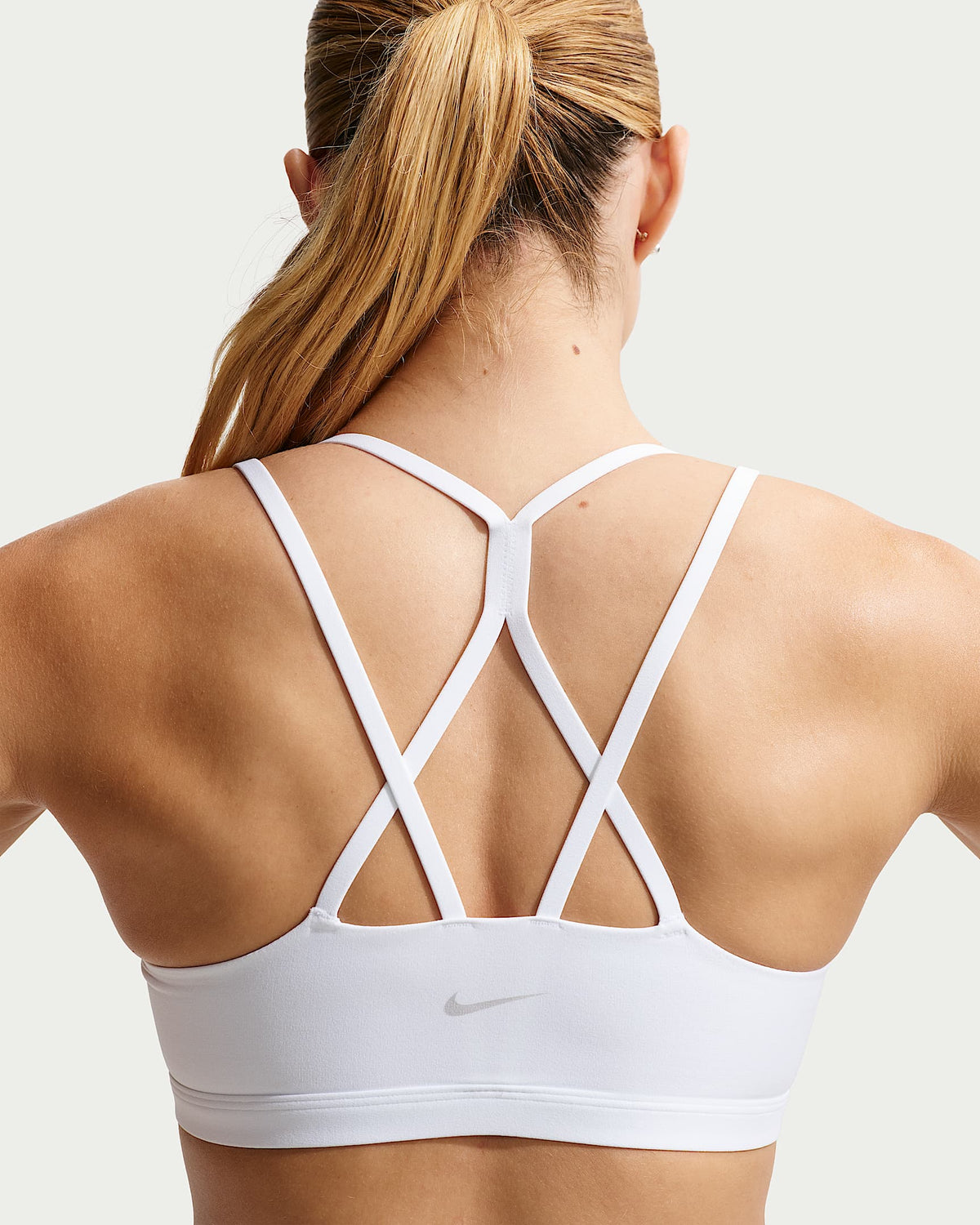 Nike Zenvy Dri-FIT Women's Strappy Bra - White