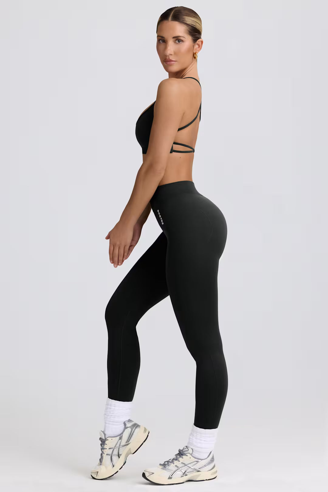 BO&TEE SUPER SCULPT SEAMLESS HIGH-WAIST LEGGINGS ASH
