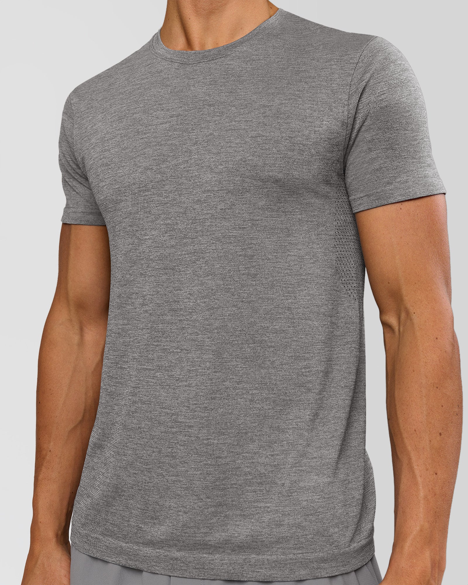 LSKD AEROFLX+ SEAMLESS SET IN SS TEE-JACQUARD - DARK STORM-ALLOY - image 5
