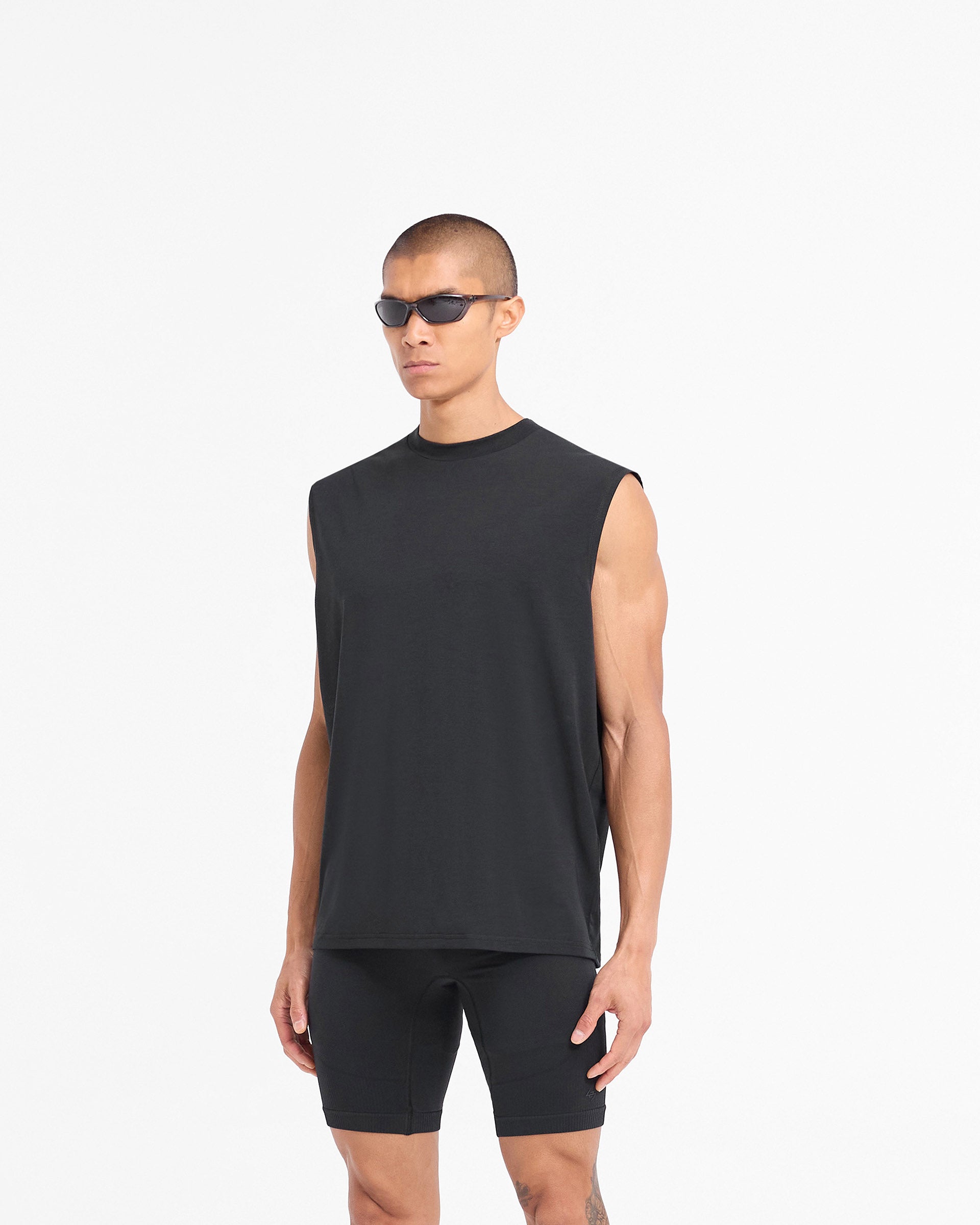 247 DNA Oversized Tank - Jet Black - Image 4