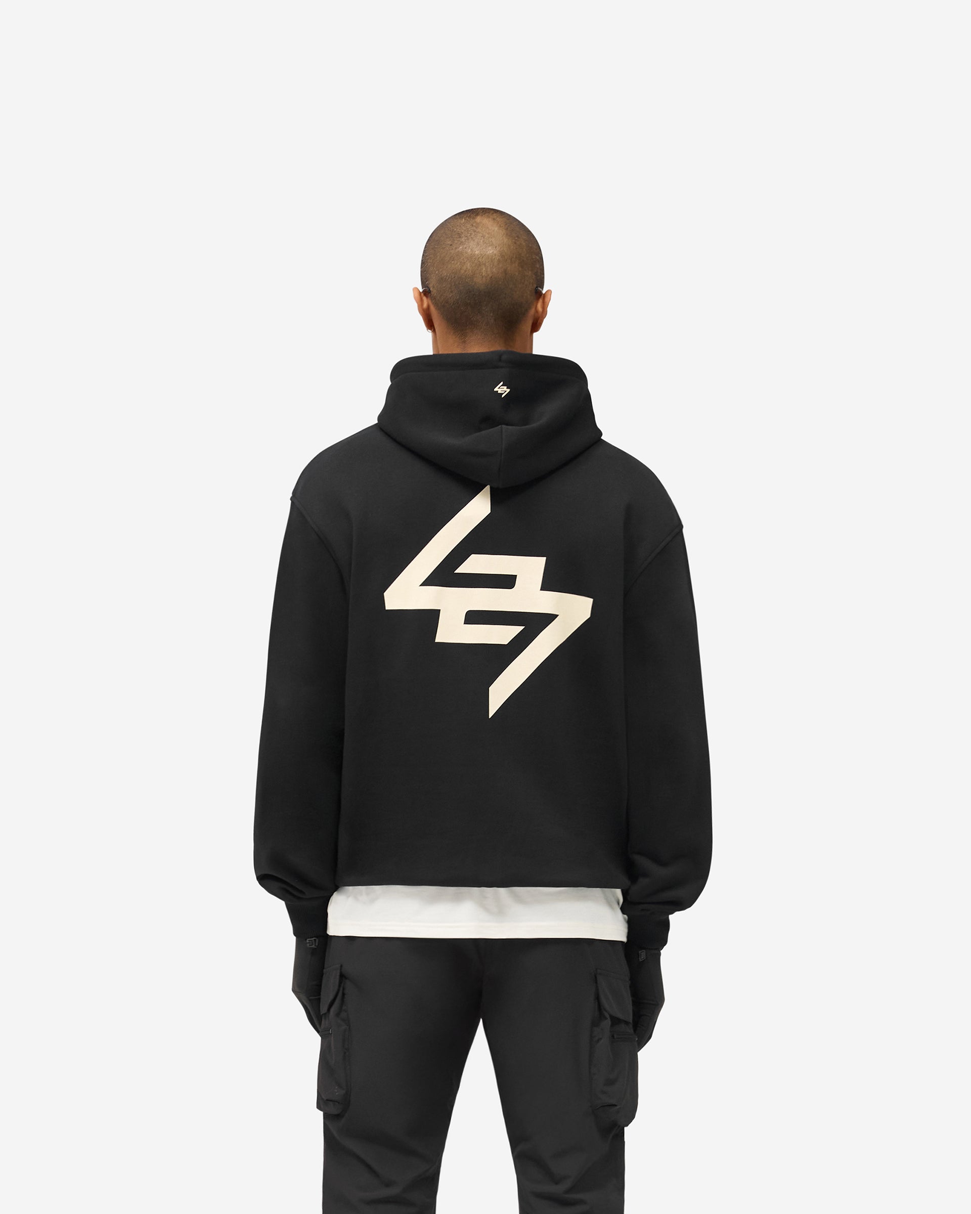 247 DNA Graphic Hoodie - Jet Black - Image 4