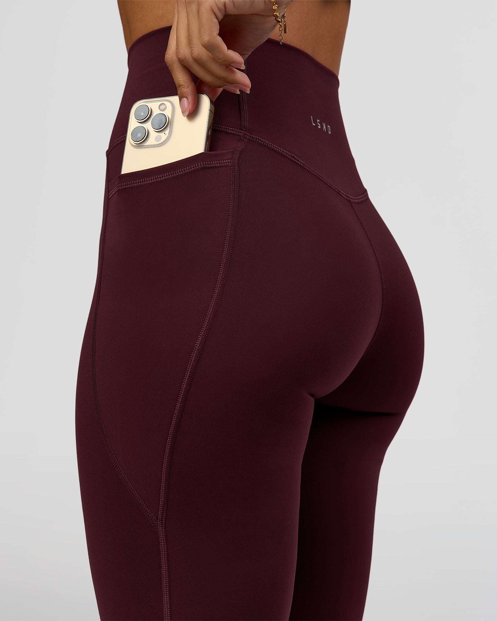 LSKD FUSION ULTRA HIGH-RISE FULL LENGTH LEGGING POCKETS - CHERRY LACQUER - image 29