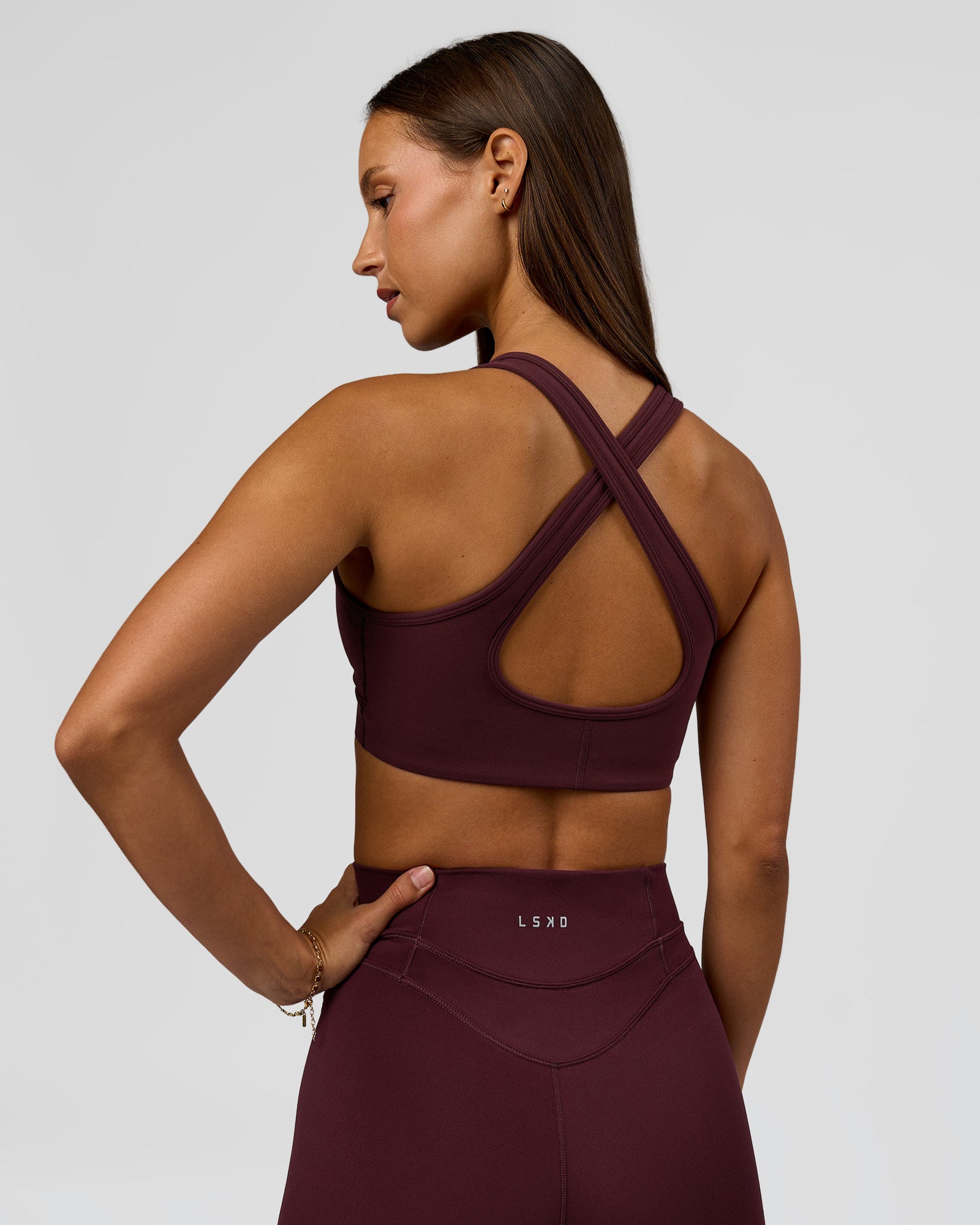 LSKD STAMINA SPORTS BRA - CHERRY LACQUER - image 2