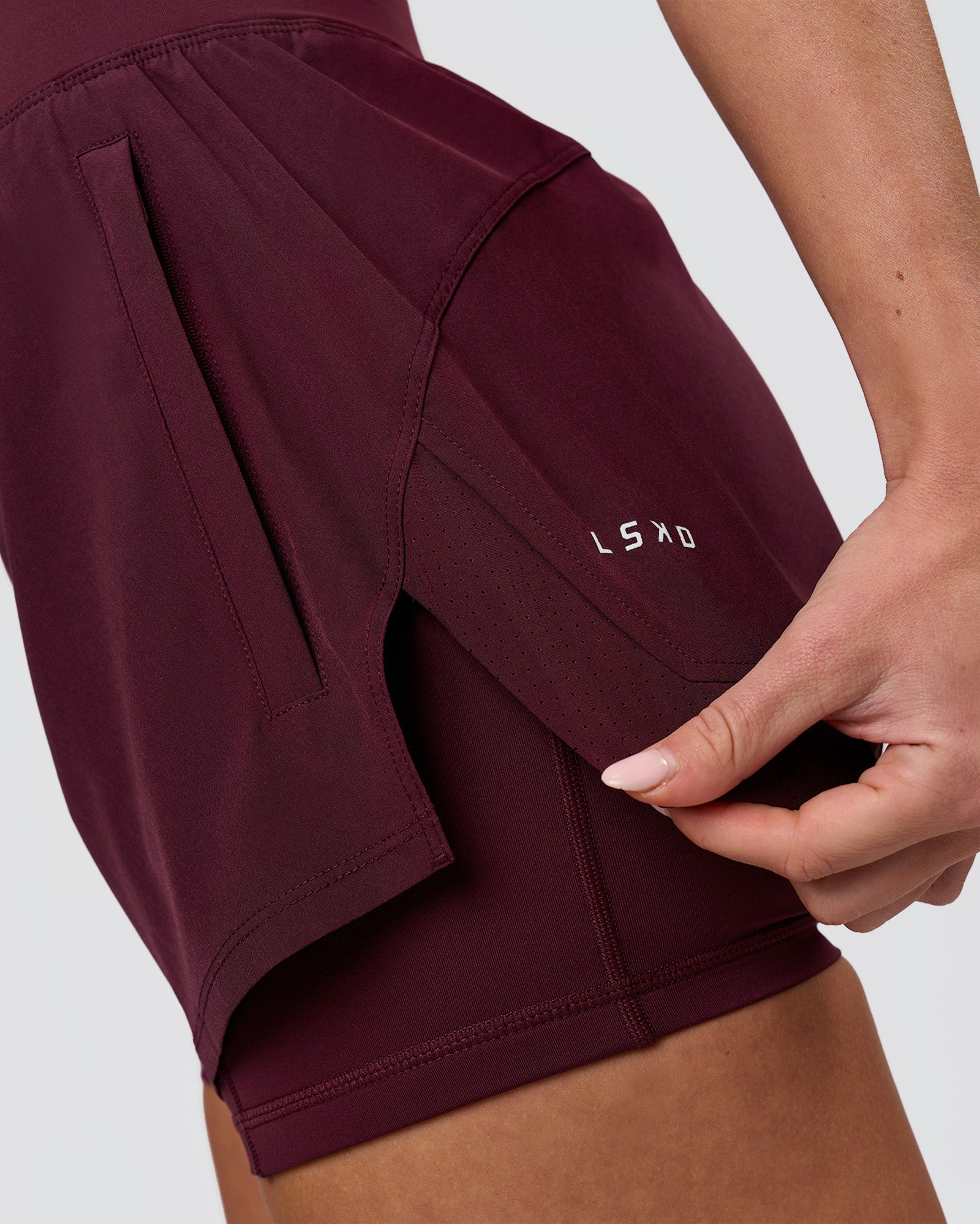 LSKD CHALLENGER 3" LINED PERFORMANCE SHORT - CHERRY LACQUER - image 8