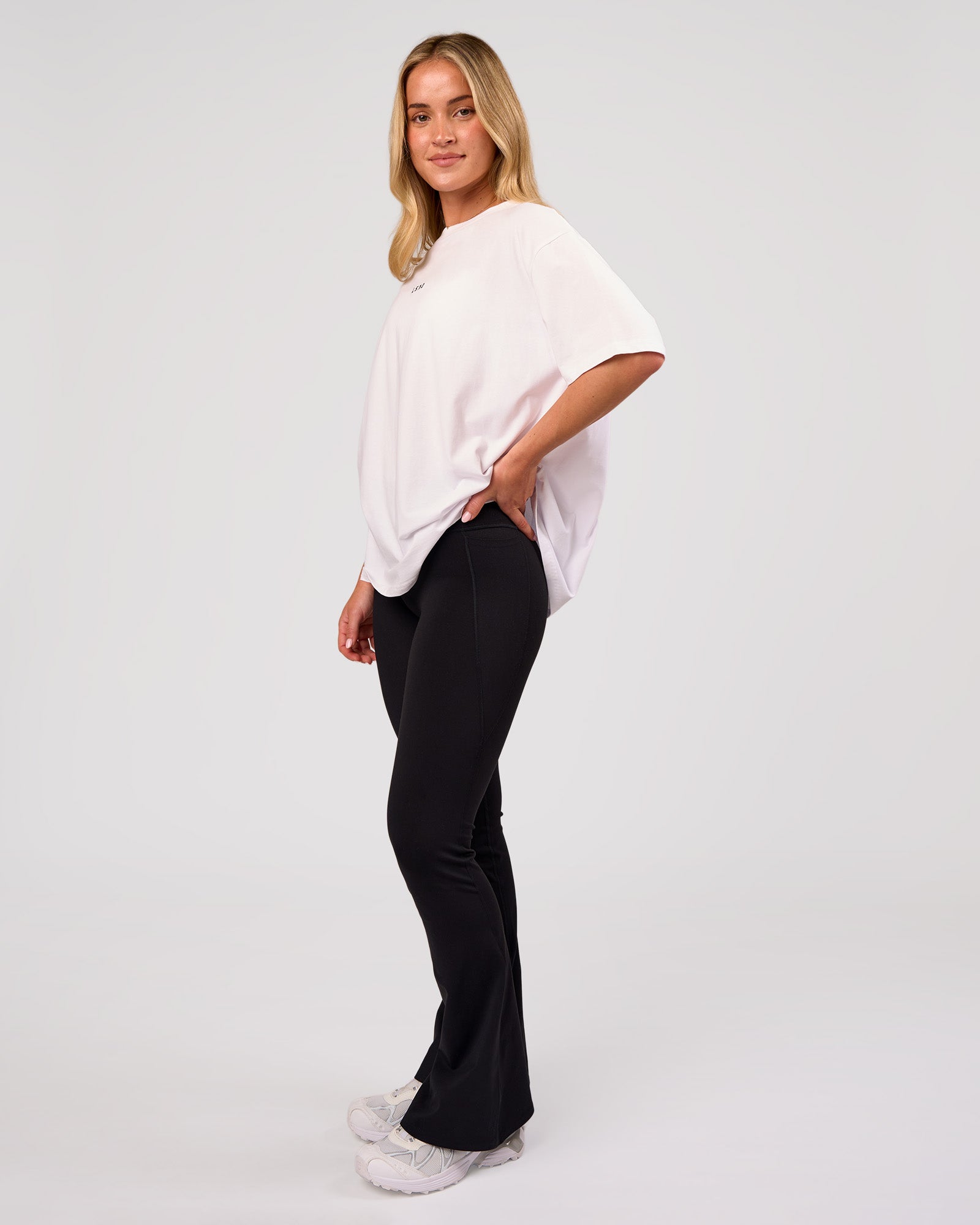 LSKD GO-TO FLXCOTTON OVERSIZED TEE - WHITE-BLACK - image 23