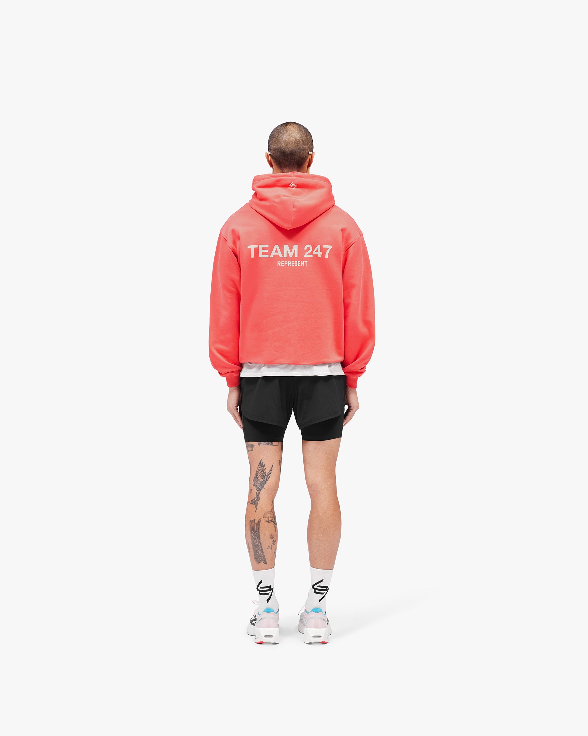Team 247 Oversized Hoodie - Racing Red - Image 7